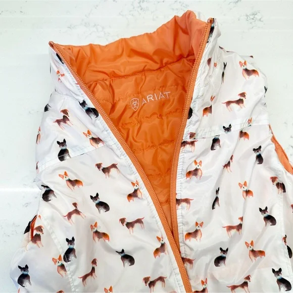 Ariat Kid’s Reversible Puffer Vest - Picture 6 of 13